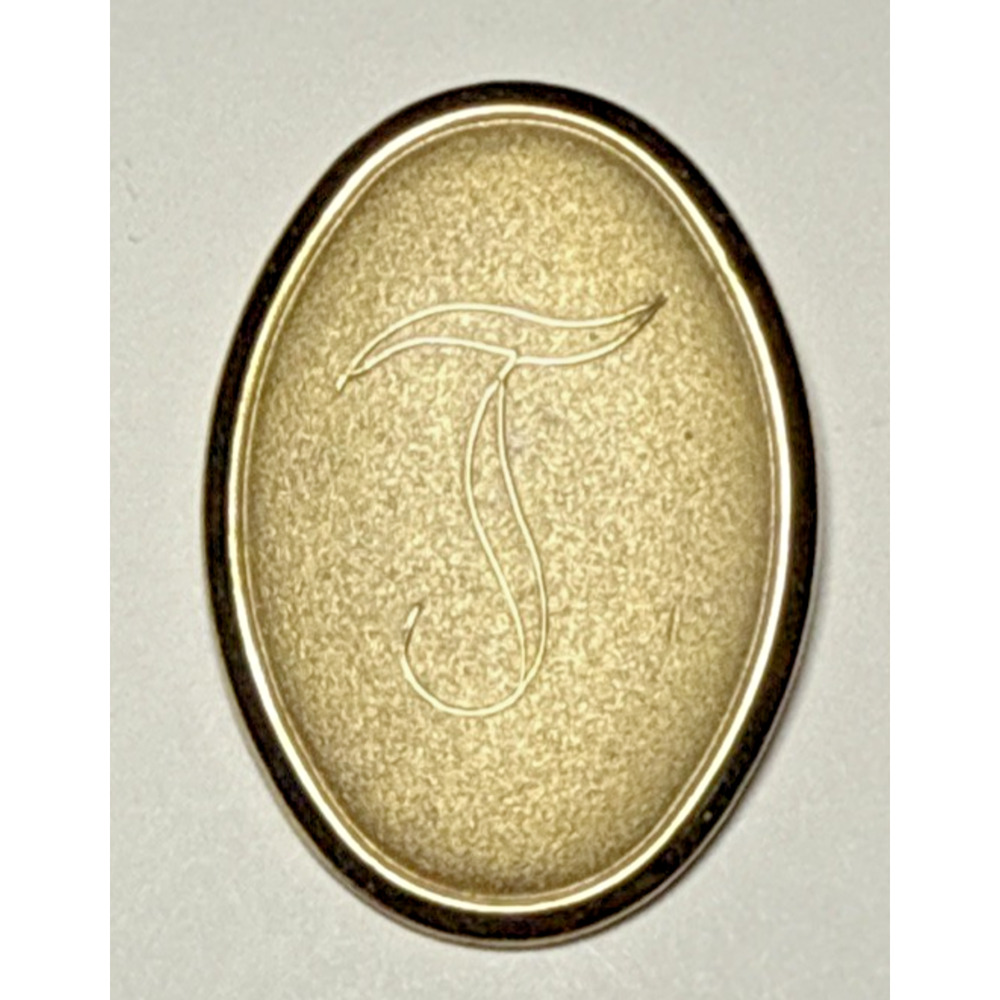 Vintage Gold Tone Monogram "J" Brooch Pin J-2D